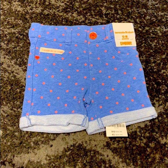 🎀 NWT Gymboree 2 pc set 12-18M Top Shorts Girl 🎀 - Picture 2 of 5
